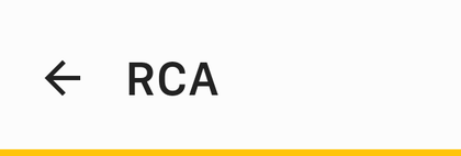 Ecranul RCA din aplicația AmParcat